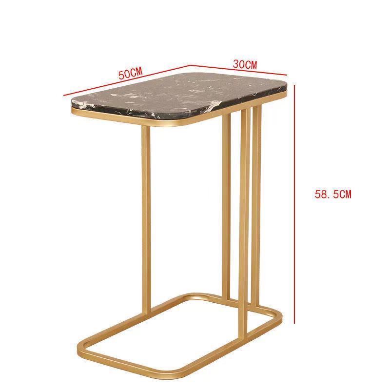 Bàn Trà Góc, bàn sofa mặt đá để cạnh sofa