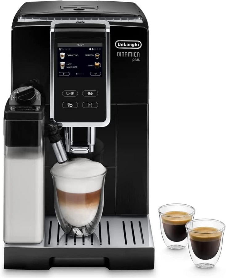 Máy Pha Cà Phê Tự Động DeLonghi Dinamica Plus ECAM 370.70.B, Delonghi Coffee Maker, Máy Pha Cafe, Capuccino, Espresso Cho Văn Phòng, Máy Pha Cà Phê Gia Đình, Áp Suất 19 Bar, 2 Vòi Pha, Tự Vệ Sinh, Nhập Khẩu Italy, Bảo Hành 12 Tháng