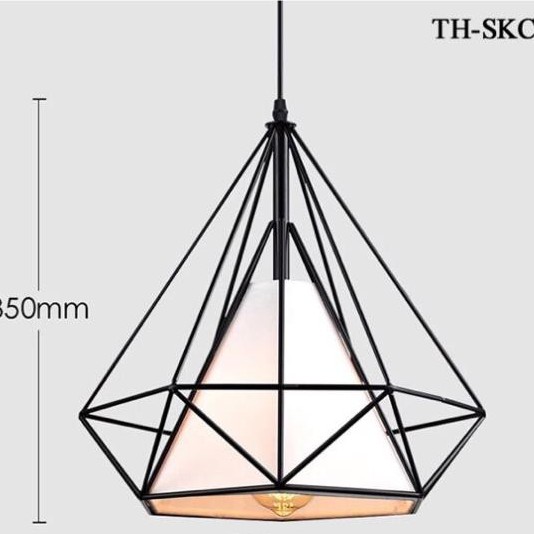 [HCM]Đèn thả kim cương loại to 35cm