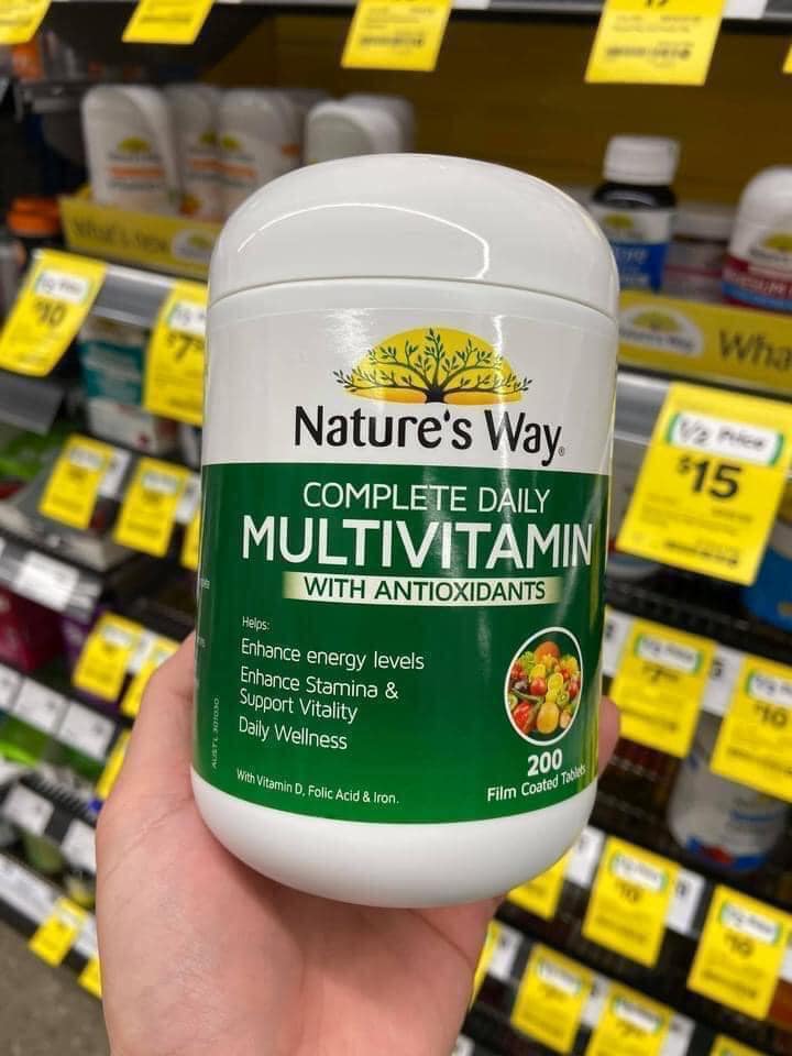 Vitamin tổng hợp Multivitamin 200 viên của Úc (Multivitamin Spirulina)