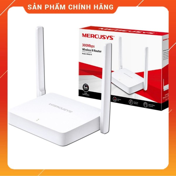 Bộ phát WiFi 2 Râu Mercusys MW301R chuẩn N tốc độ 300Mbps