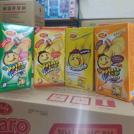 Bánh cracker Bắp Win2 hộp giấy 160gr nhập khẩu