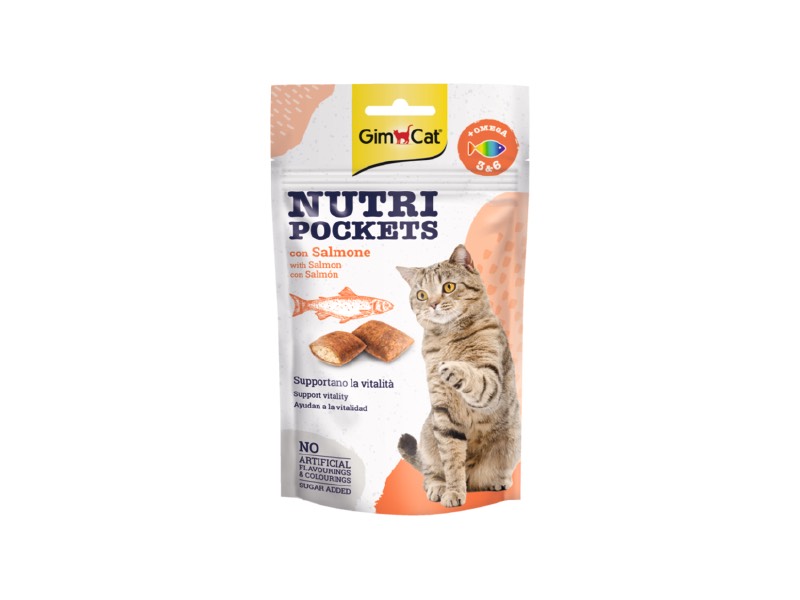 Bánh Quy Giòn Dinh Dưỡng Cho Mèo GimCat Nutri Pockets