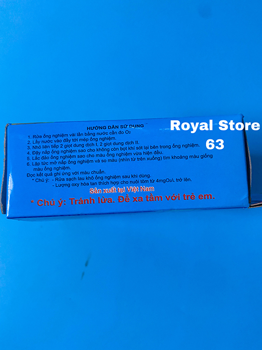 Dung dịch Test Oxy cho bể nước Thủy Phước