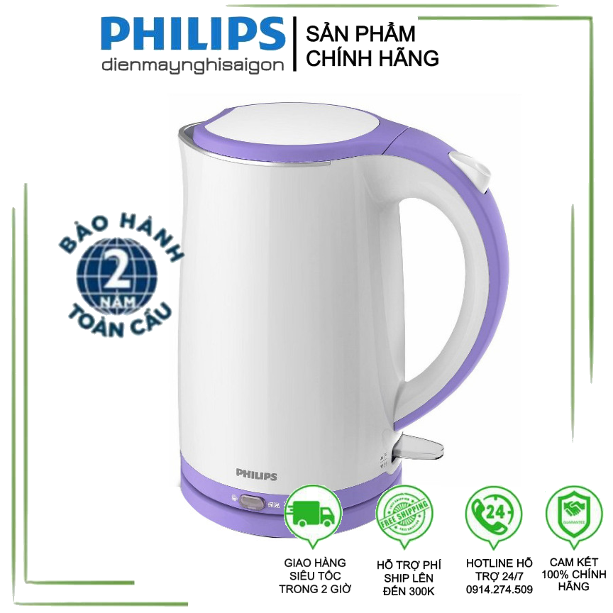 [FREESHIP MAX] [HCM]Bình Đun Siêu Tốc Philips HD9312 - Hàng chính hãng