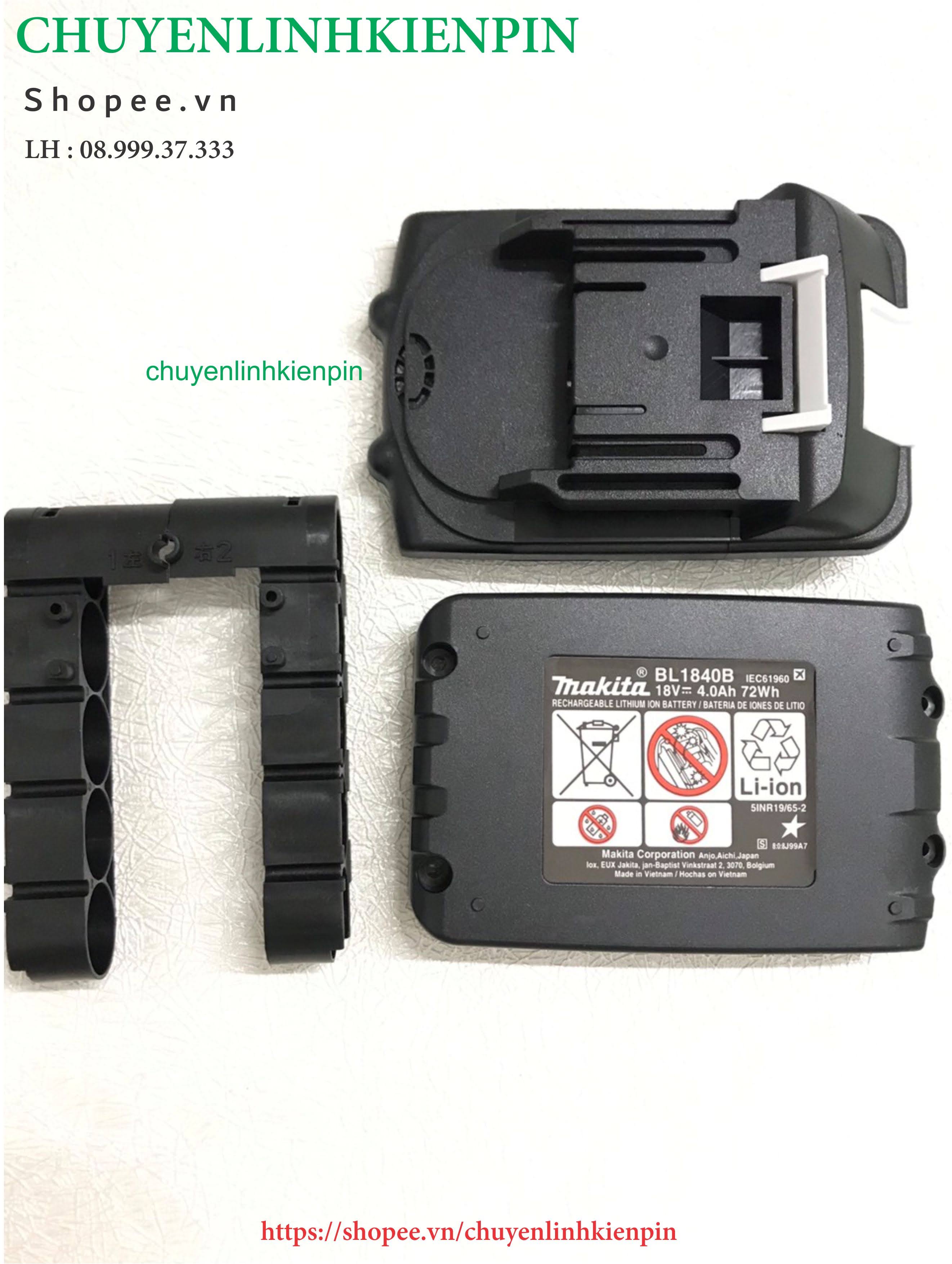 [HCM]Vỏ pin Makita 18v adaptor 1 hàng - 5 cell ( BL64 69 )