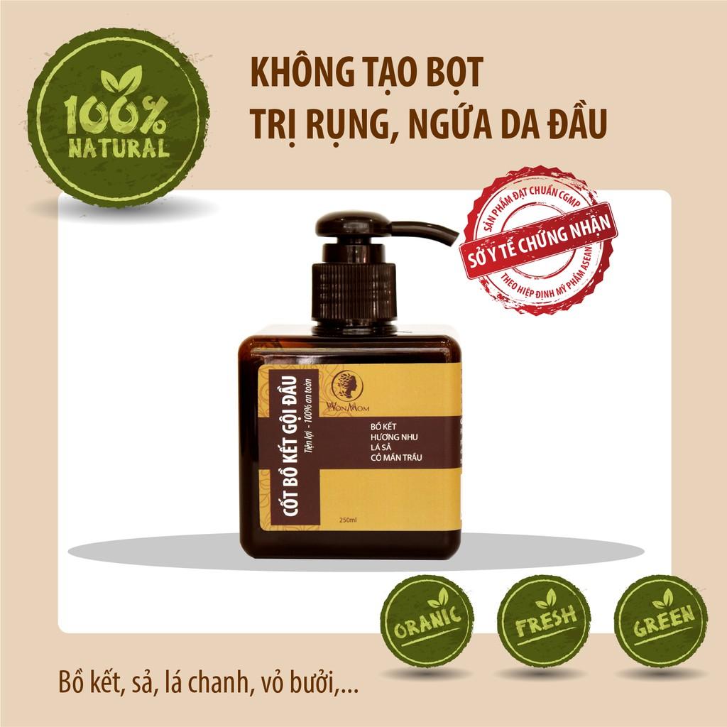 Dầu gội Cốt bồ kết thảo mộc Wonmom