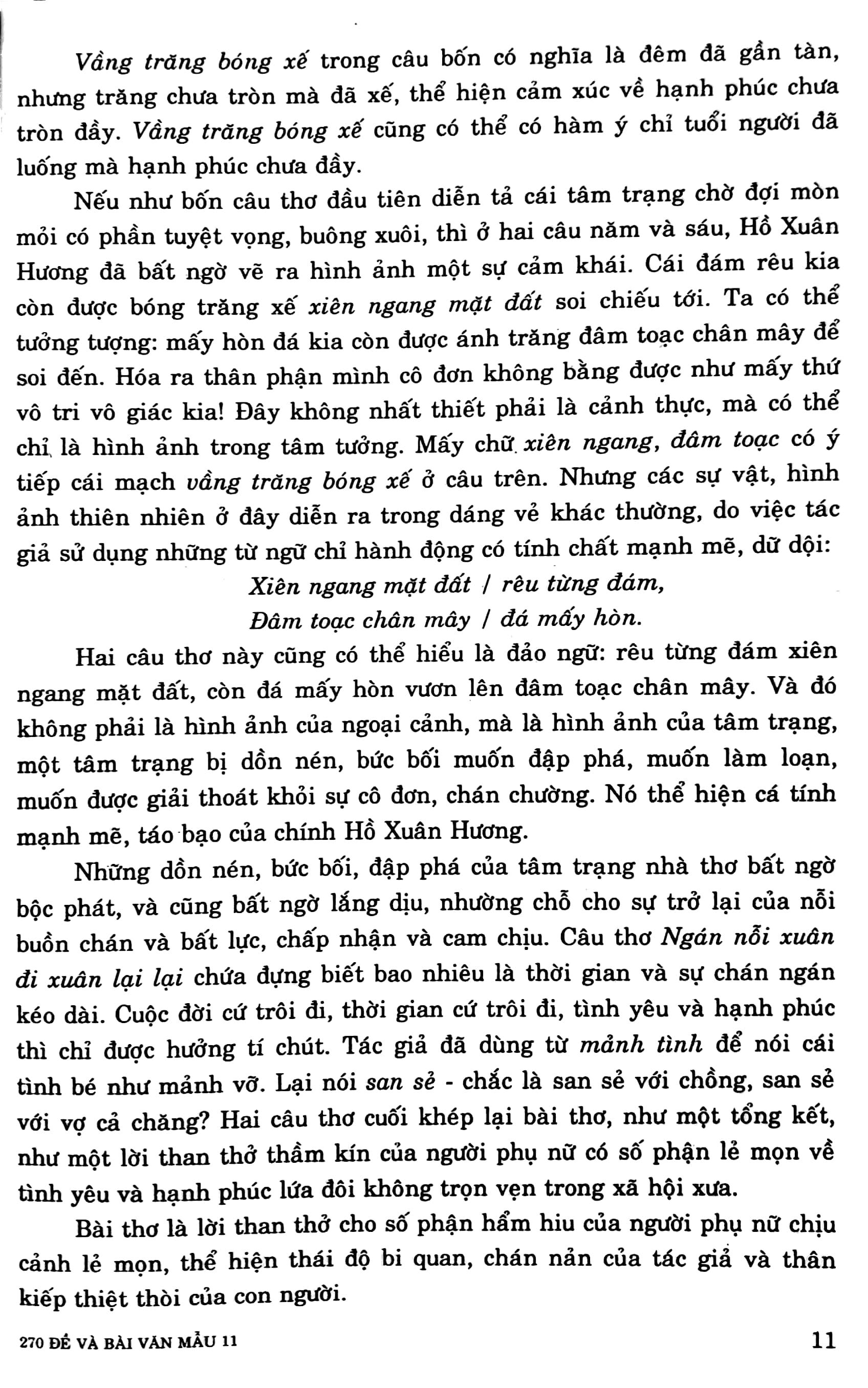 Fahasa - 270 Đề & Bài Văn Mẫu Lớp 11