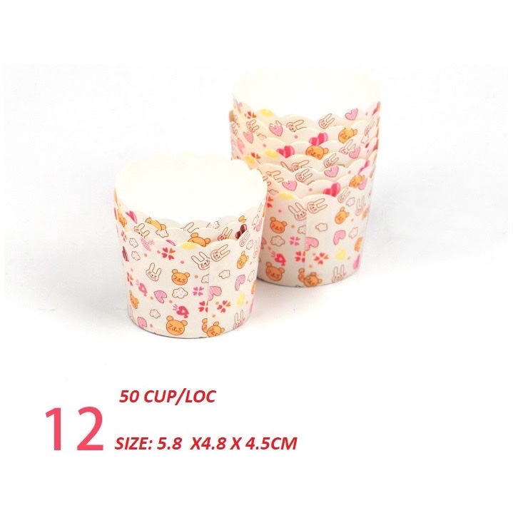 Td19-cúp giấy bánh cupcake