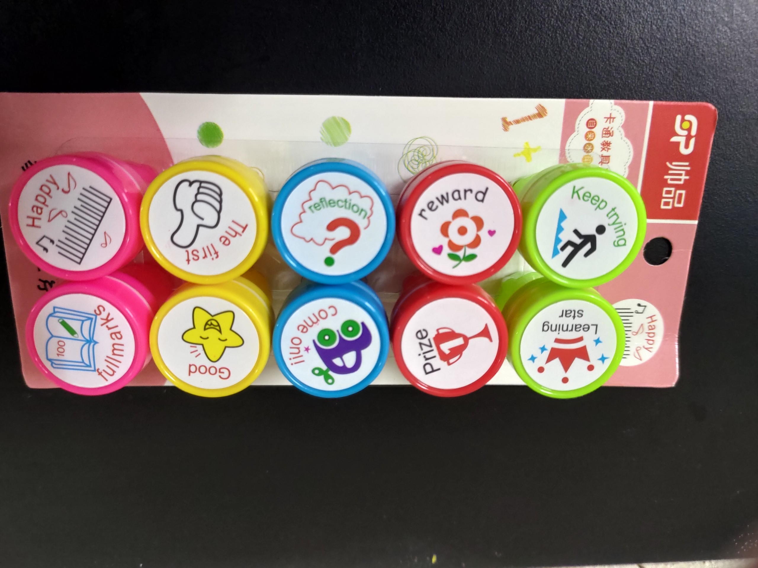 Set 10 con dấu lời khen tiếng anh