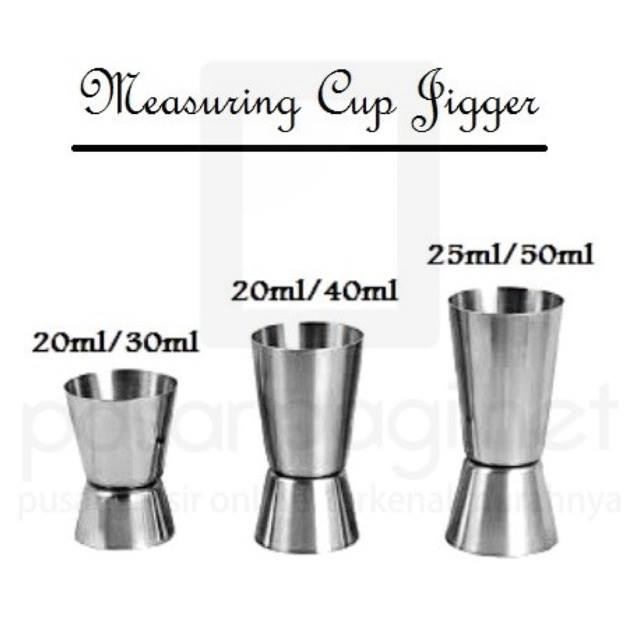 Cốc định lượng inox 304 - đo lường 30 - 40  -50ml