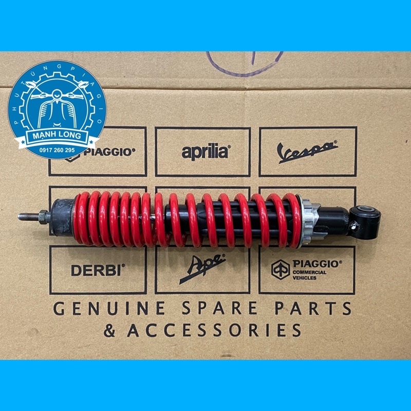 Giảm xóc sau ( phuộc sau ) vespa S màu đỏ ( chính hãng )