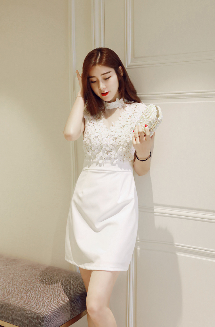 Đầm Ôm Body Dự Tiệc Phối Ren Hoa Mai NT6093