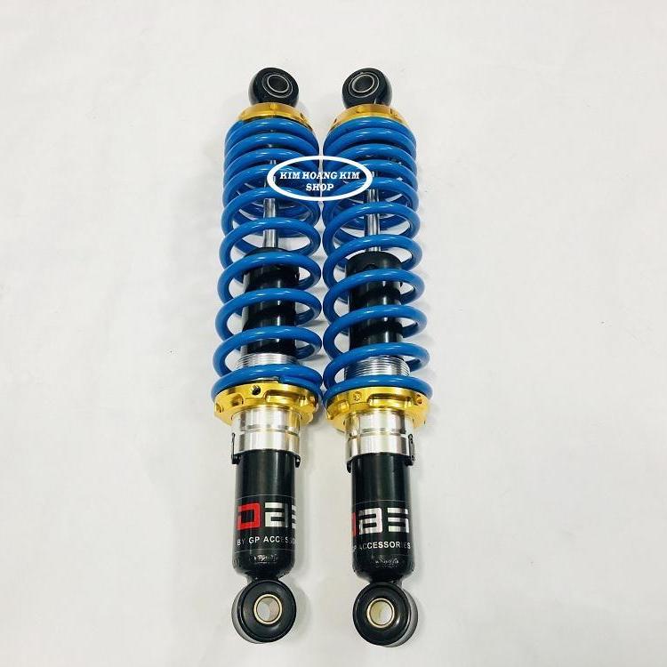 Cặp Phuộc kiểu RCB 1 Lò Xo Màu dành cho WAVE ,DREAM....(màu xanh)