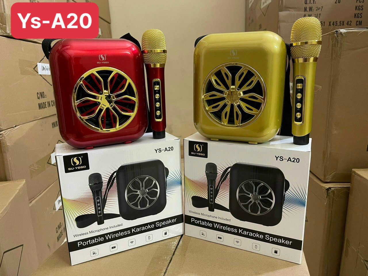 LOA BLUETOOTH XÁCH TAY YS A20 KÈM MICRO KO DÂY