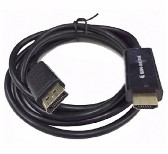 Cáp displayport to hdmi 1.8m . hiệu kingmaster. km026. vi tính quốc duy