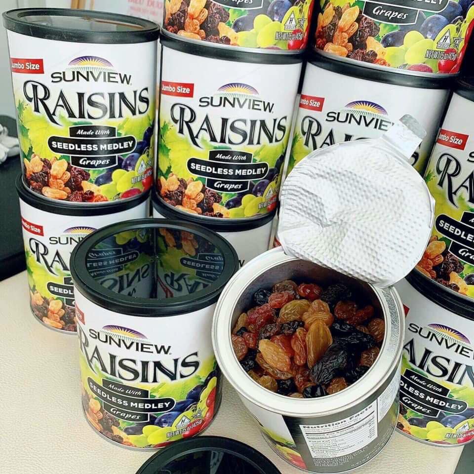 [Date 2023] combo 2 Nho Khô Mỹ Sunview Raisins 425g