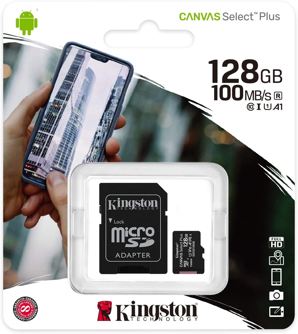 Thẻ nhớ MicroSDXC Kingston Canvas Select Plus 128GB Class 10 U1 SDCS2/128GB