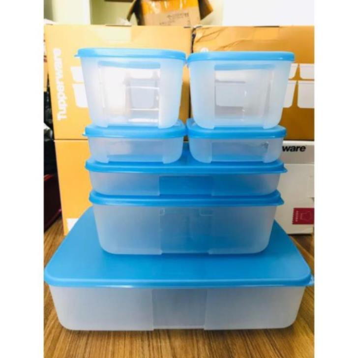 Set 7 hộp ngăn đông tupperware ️ bộ trữ đông ️ tup