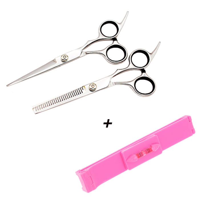 Bộ combo kéo căt và tỉa tóc + kẹp tóc cắt mái