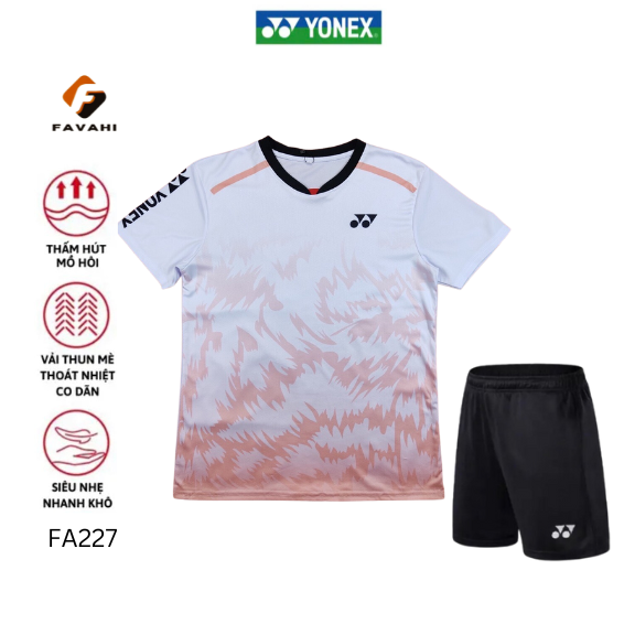 Áo cầu lông, quần cầu lông Yonex FA227 chuyên nghiệp mới nhất sử dụng tập luyện và thi đấu cầu lông FAVAHI SPORT