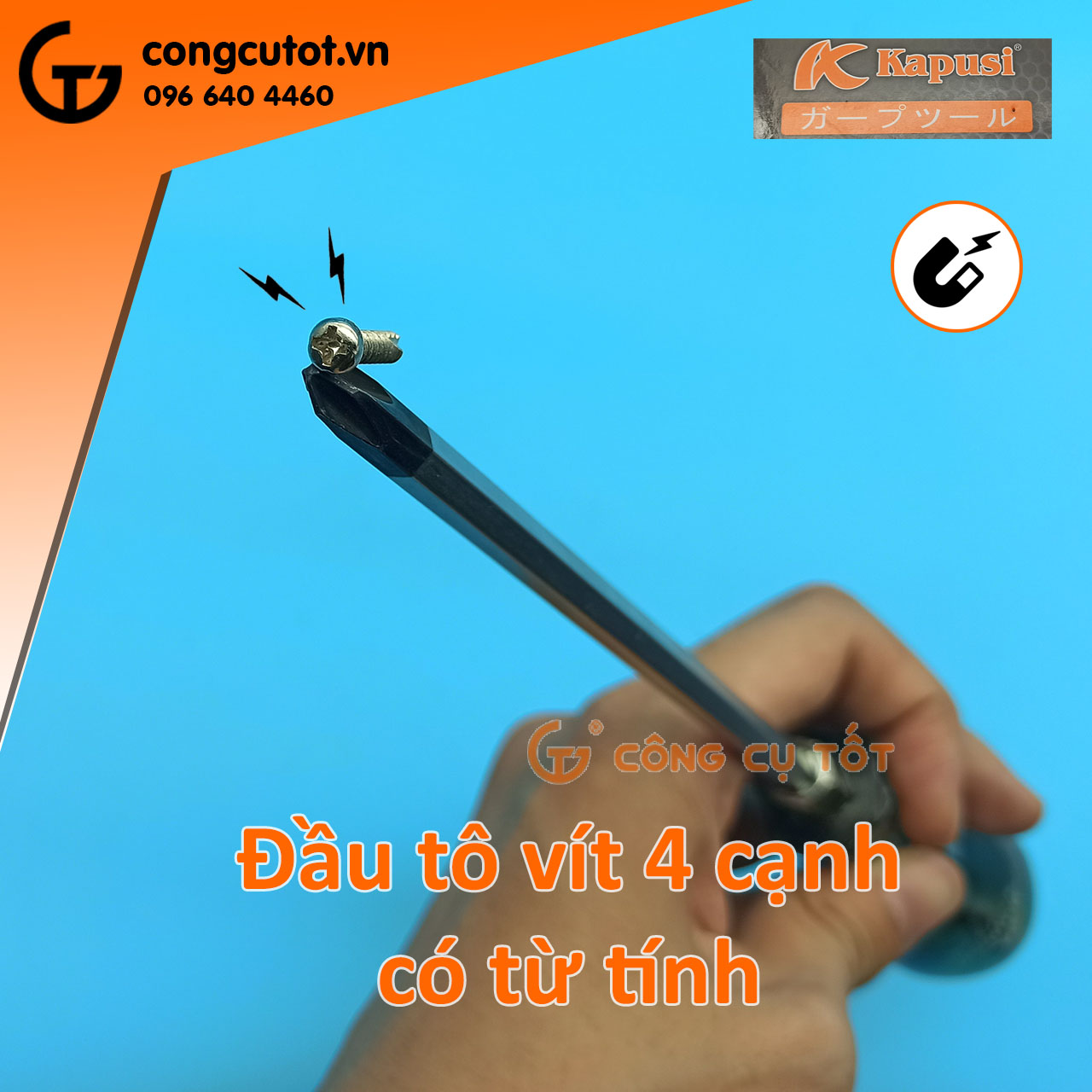 Tô vít đóng 4 cạnh Kapusi