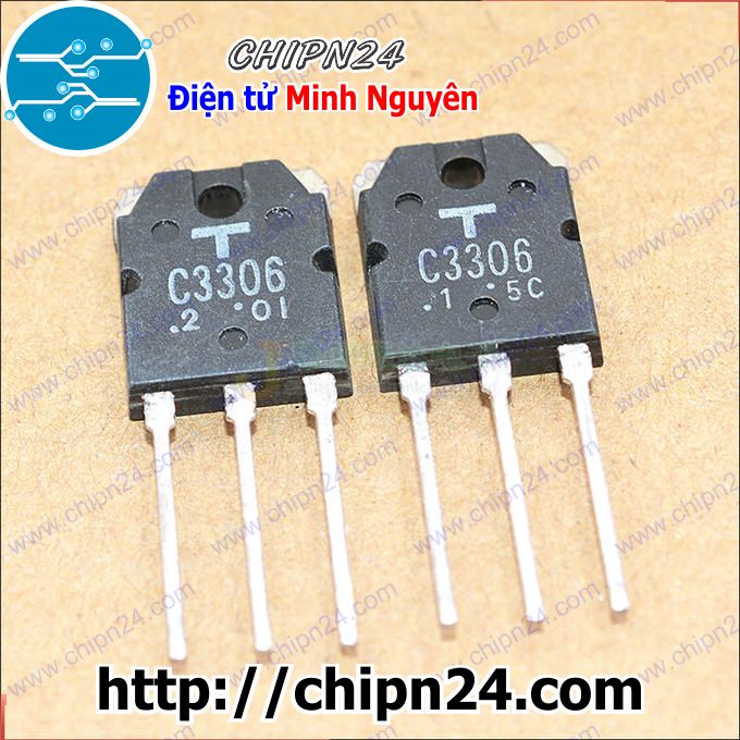 [1 con] (KT1) Transistor C3306 TO-3P NPN 10A 500V (2SC3306 3306)