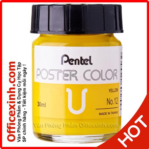 Màu Poster Pentel 5 màu cơ bản - Loại 30ml