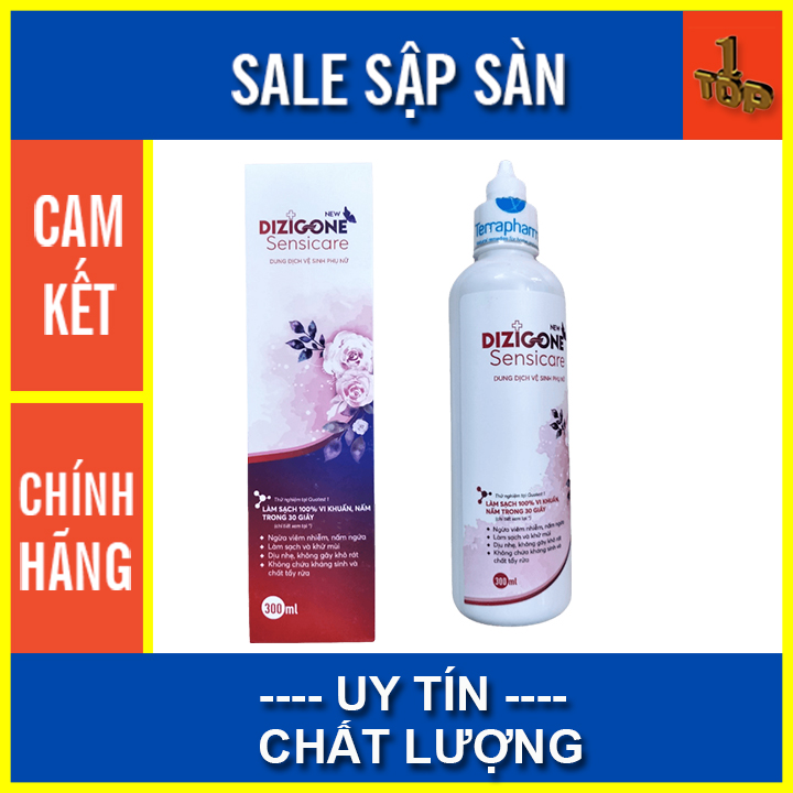 Dung dịch vệ sinh Dizigone Sensicare, giúp ngăn ngừa vnhiễm, nấm ngứa 300ml - Top1