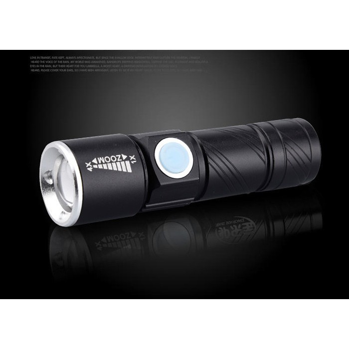 Đèn pin led siêu sáng sạc usb