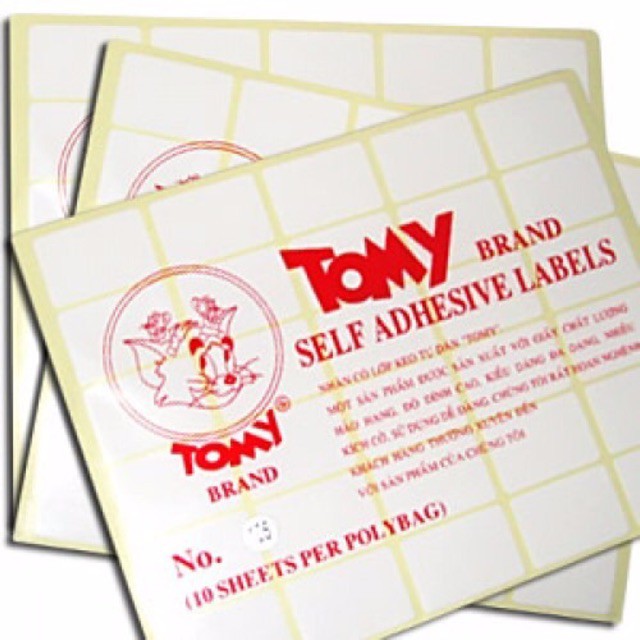 Giấy decal in mã vạch tomy a5 101, 102