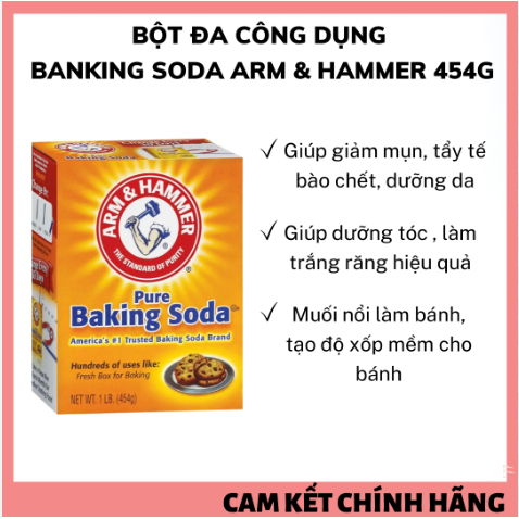1 Hộp Bột Baking Soda Đa Năng 454gr
