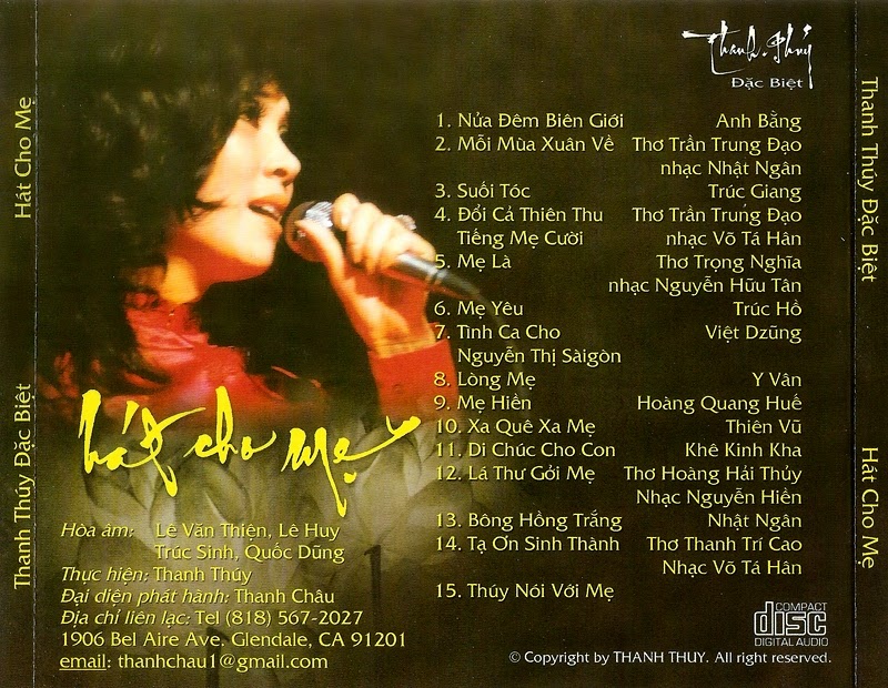 Thanh Thúy CD - Hát Cho Mẹ