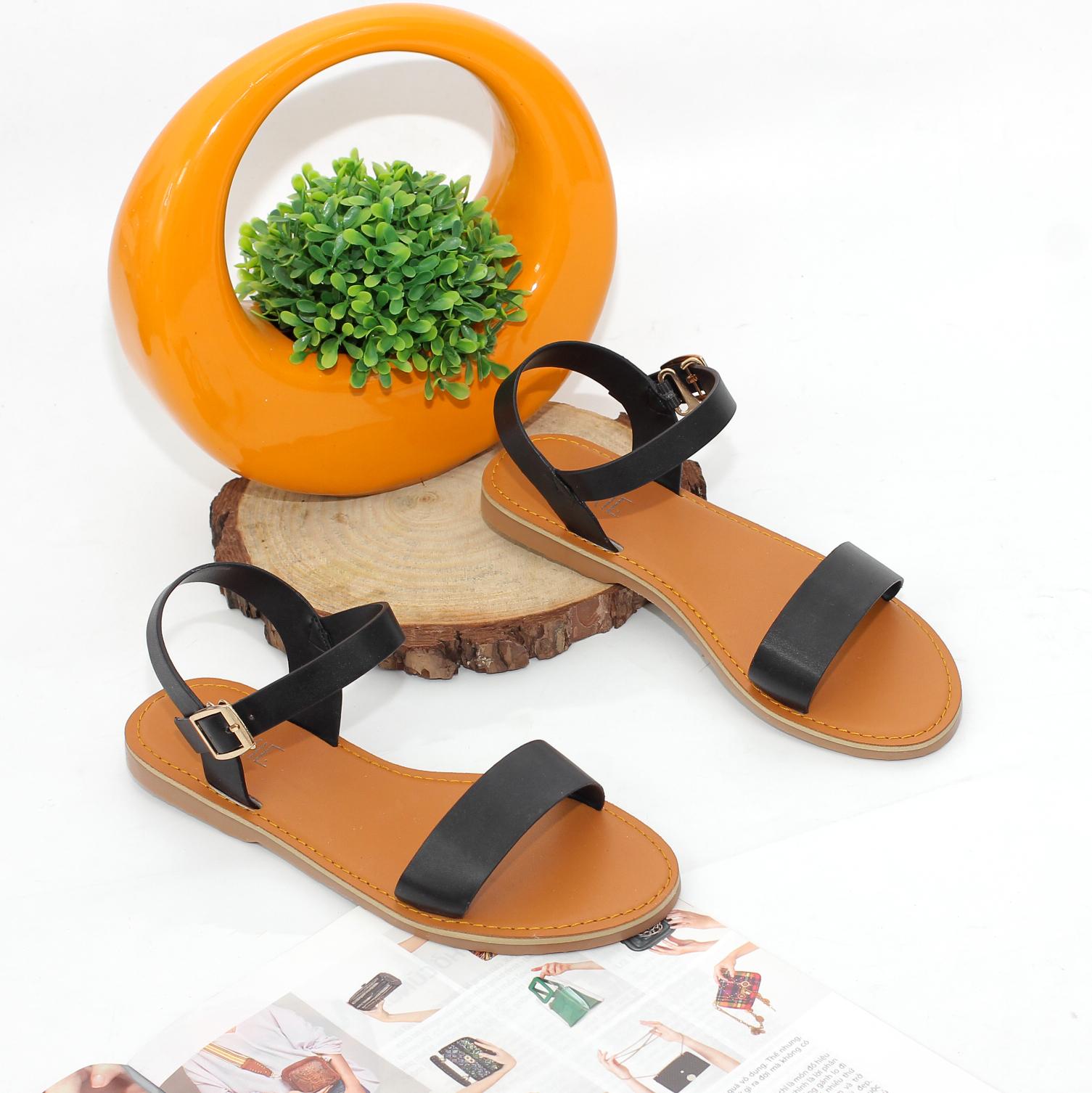 Giày Sandal Bệt Quai Ngang Nhiều Màu Pixie X555