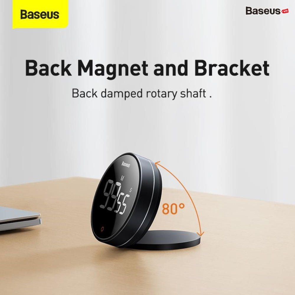 Baseus countdown timer pro-sound alert-magnetic base easy to use in any position