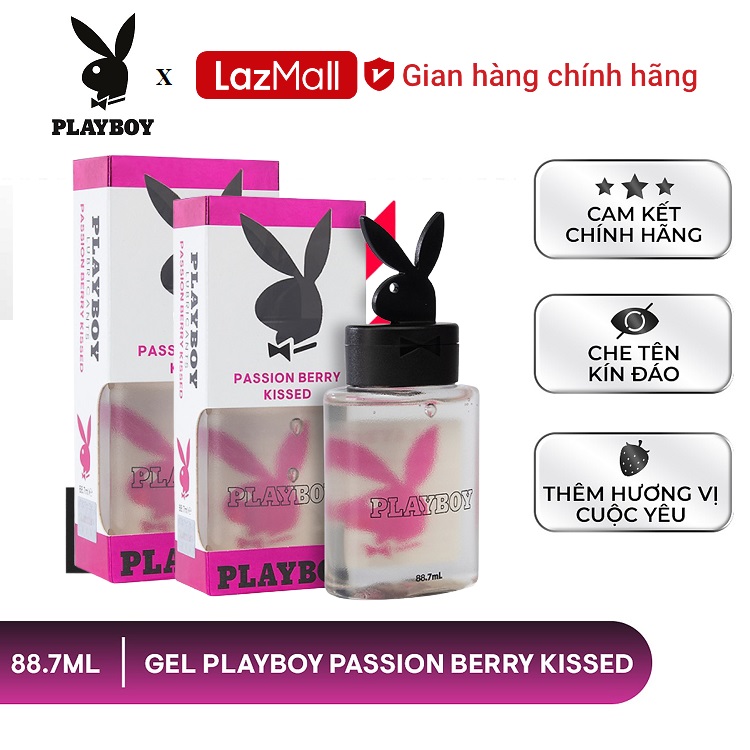Playboy  Bộ 2 Gel bôi trơn Playboy Passion Berry Kissed 88.7ml