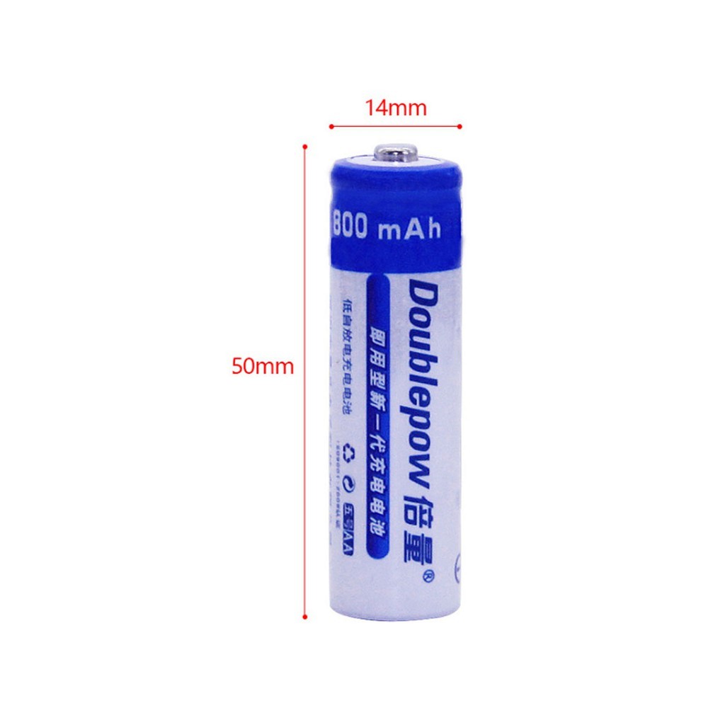 Bộ pin tiểu sạc Doublepow AA 800mAh
