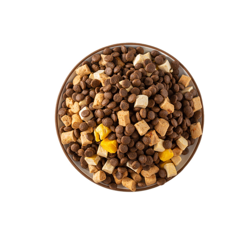 Thức ăn cho mèo, hạt Mix LÒNG ĐỎ TRỨNG + ỨC GÀ SẤY