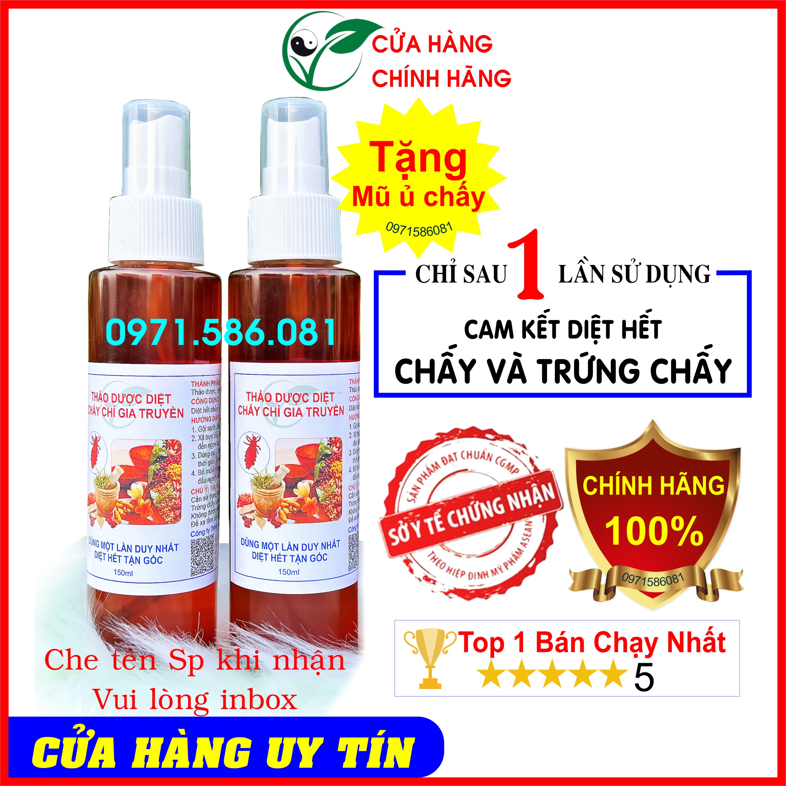 Thảo Dược Diệt Chấy Chí. Diệt Tận Gốc Chấy Và Trứng Chỉ Với 1 Lần Sử Dụng