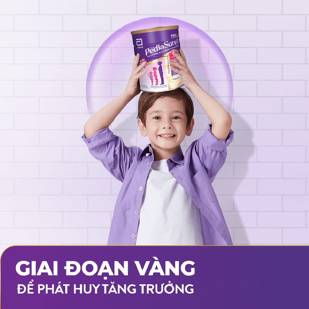 Sữa Bột Pediasure Lon 1,6kg Vani Ít Ngọt