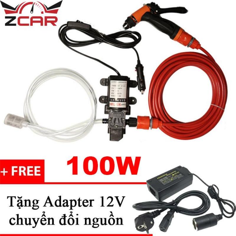 Máy bơm nước , máy bơm nước 12v, máy rửa xe mini, máy bơm rửa xe tăng áp mini - SHA06 (Tặng Adapter)