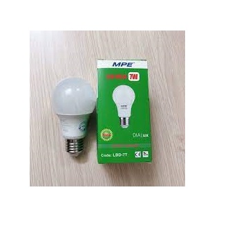 Bóng led Bulb 7W MPE ( Ánh sáng Trắng ) / LBD-7T / LBD-7V