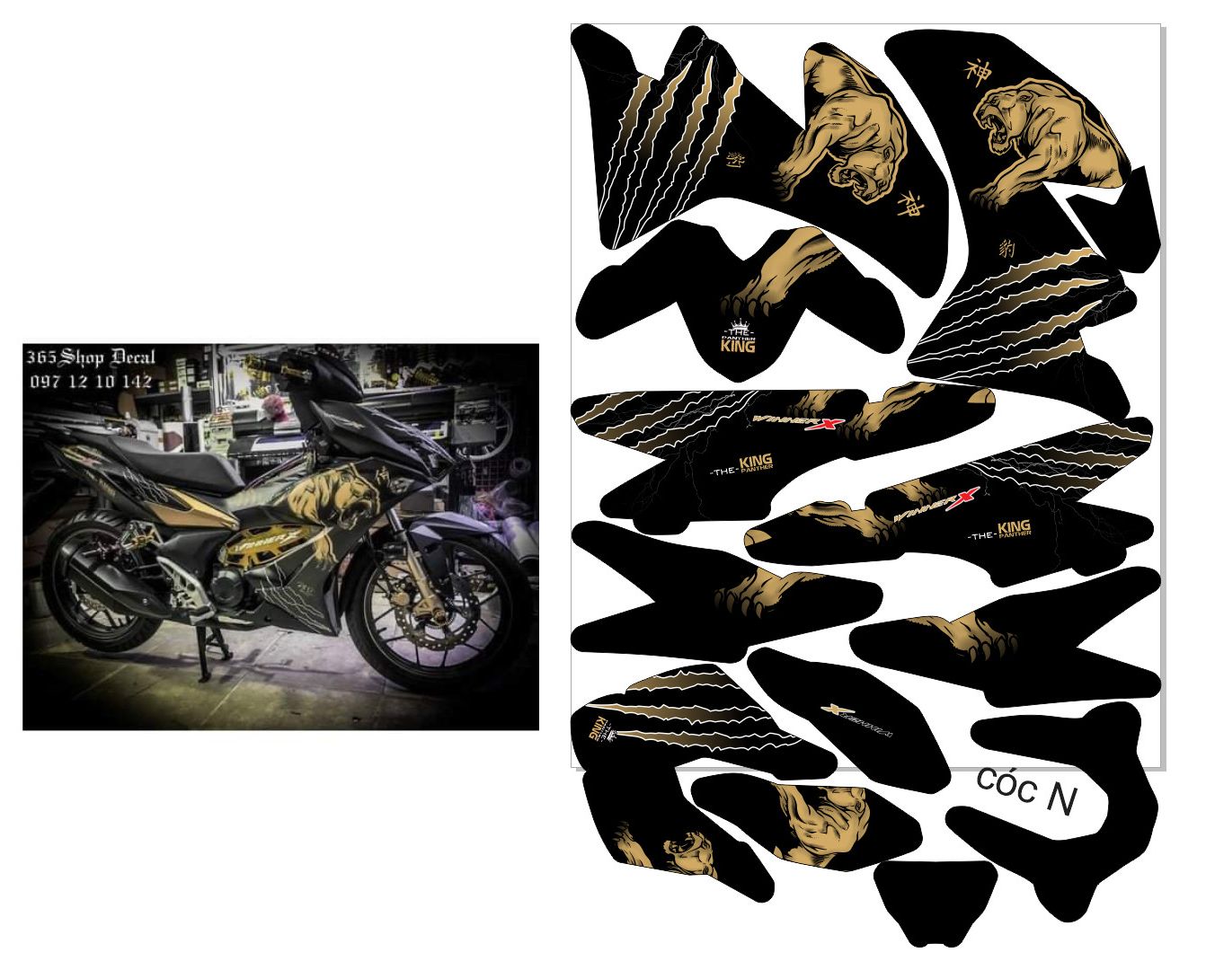 tem trùm winner X. decal 3 lớp ko bay màu