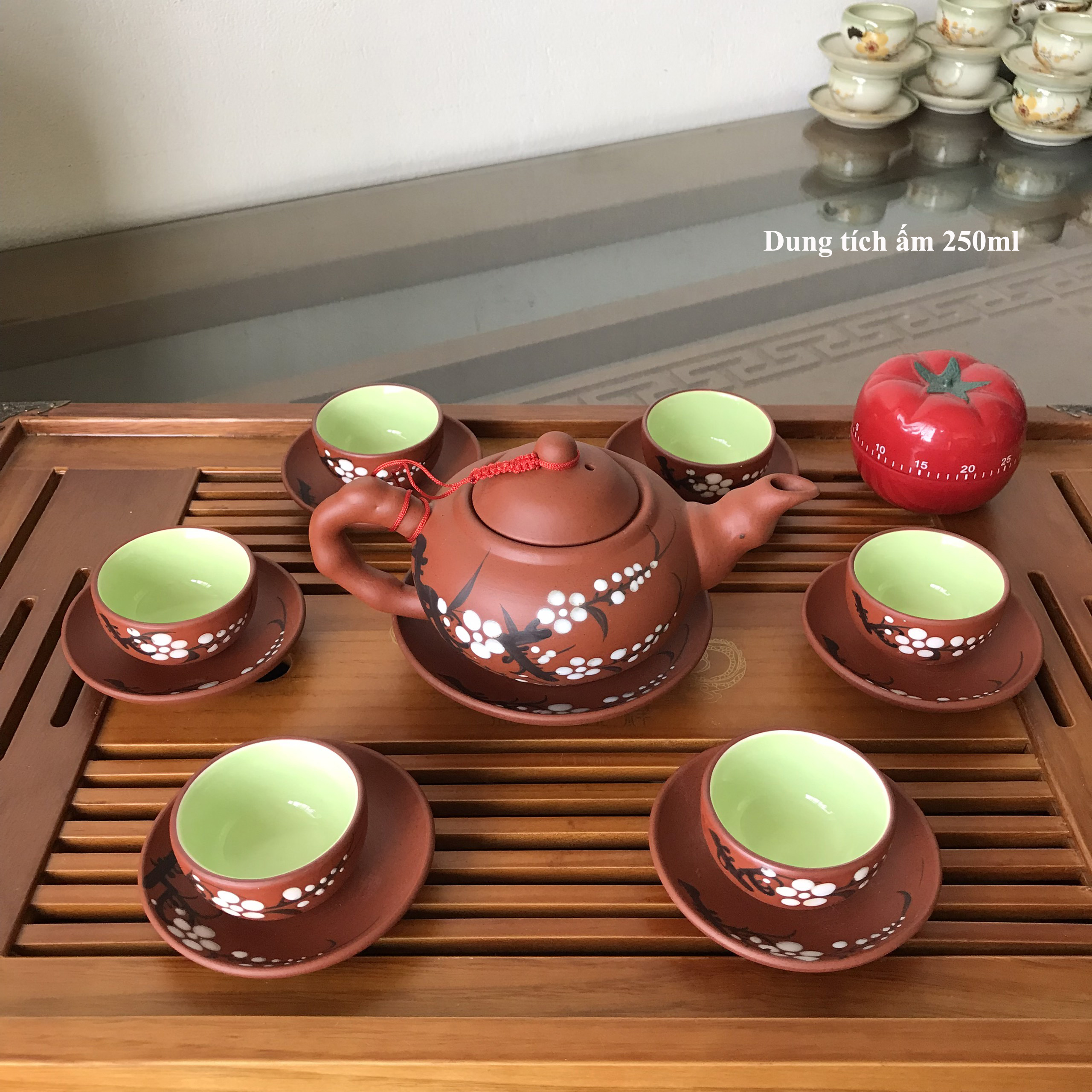 Ấm Chén Pha Trà Bát Tràng, Ấm Chén Uống Trà Bát Tràng GQA01