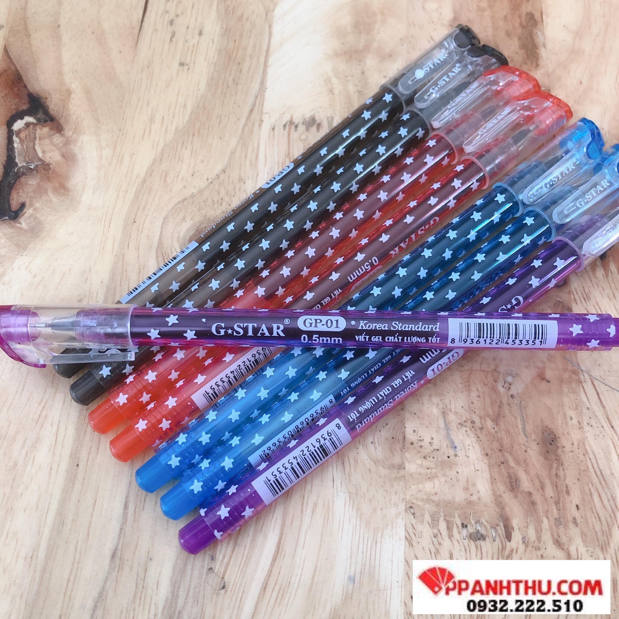 COMBO 5 BÚT NƯỚC GEL GP-01