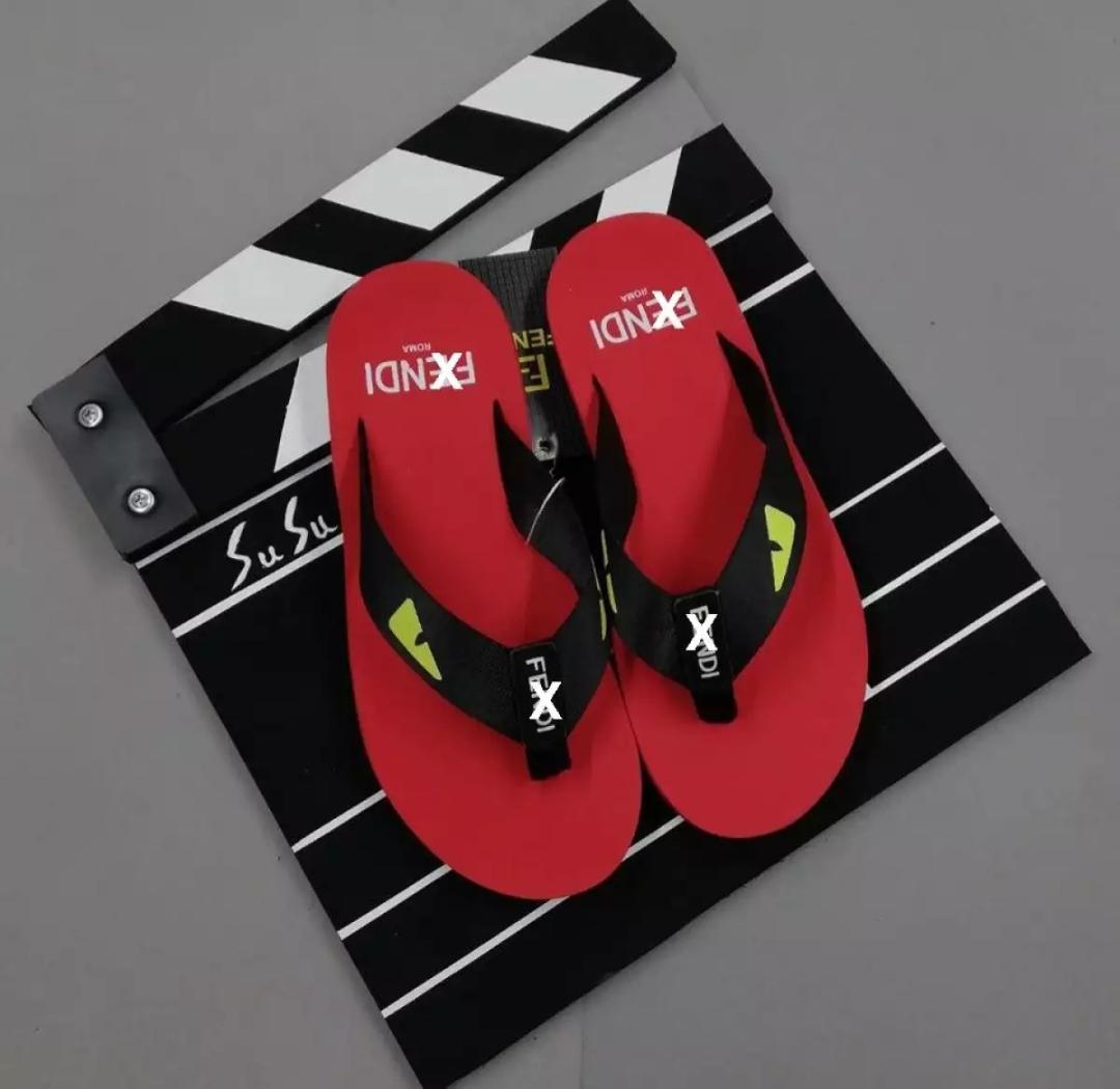 Dép Kẹp Nam Fd Mắt Cáo Thời Trang Đỏ Vàng Phong Cách Thời Trang Cá Tính, Dễ Phối Trang Phục