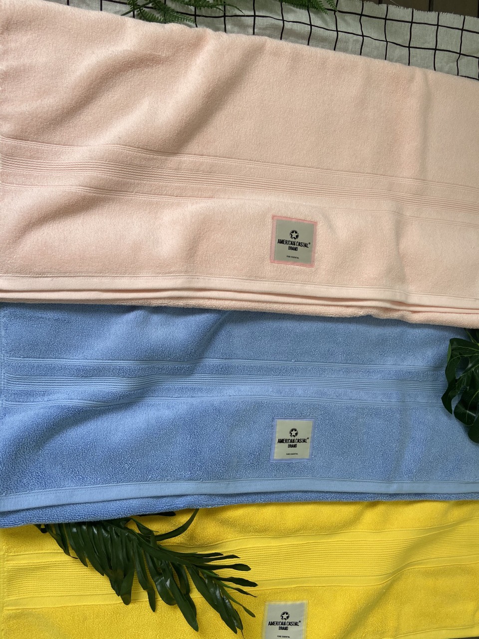 KHĂN CAO CẤP SIZE LỚN 100% COTTON XUẤT KHẨU HÀN QUỐC