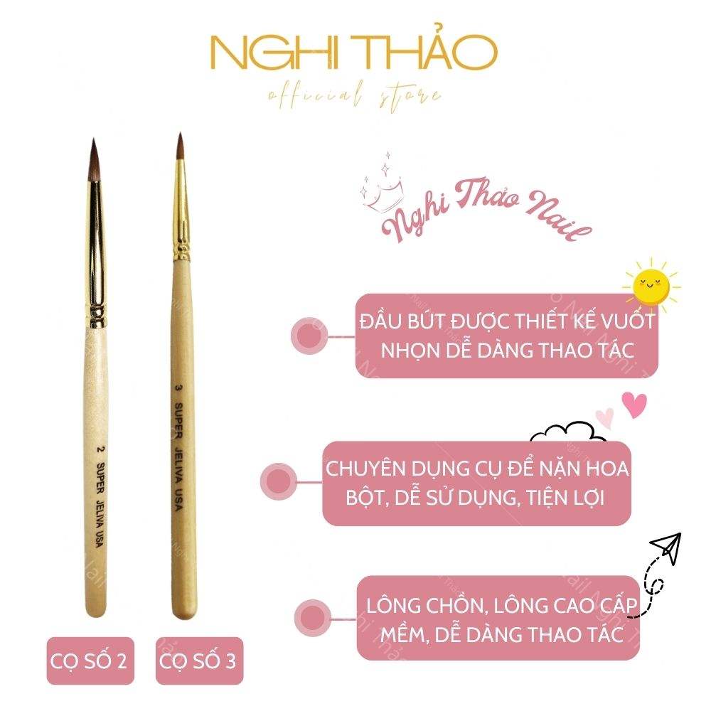 Cọ đắp hoa bột Jeliva