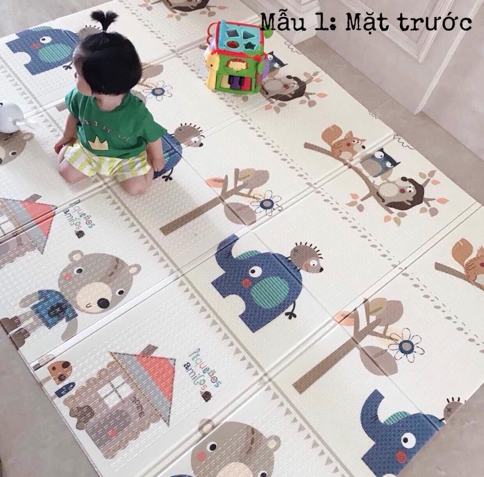 Nên Mua Thảm Chơi Nào Cho Bé   ;   Thảm xốp XPE Silicone (còn gọi là Bọt cách nhiệt XPE-một loại vật liệu cao cấp) ;  Loại 1,5mx2m