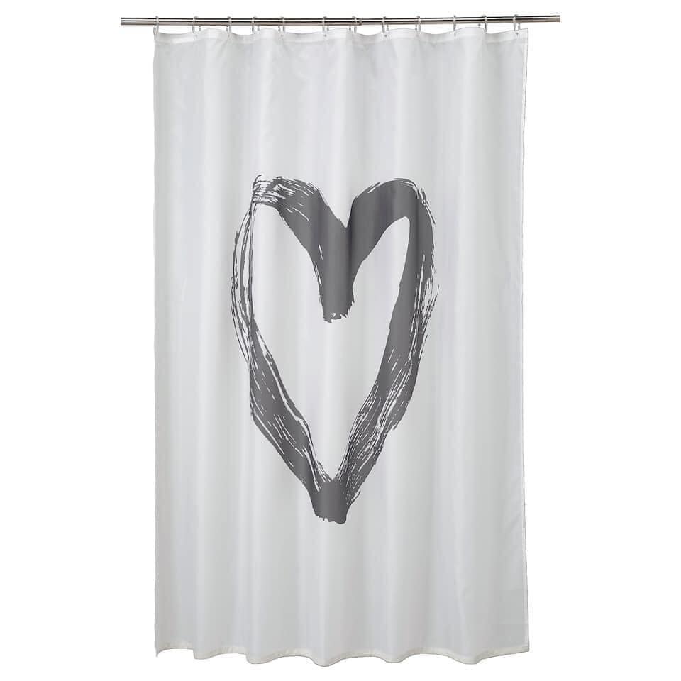 Rèm phòng tắm trái tim IKEA